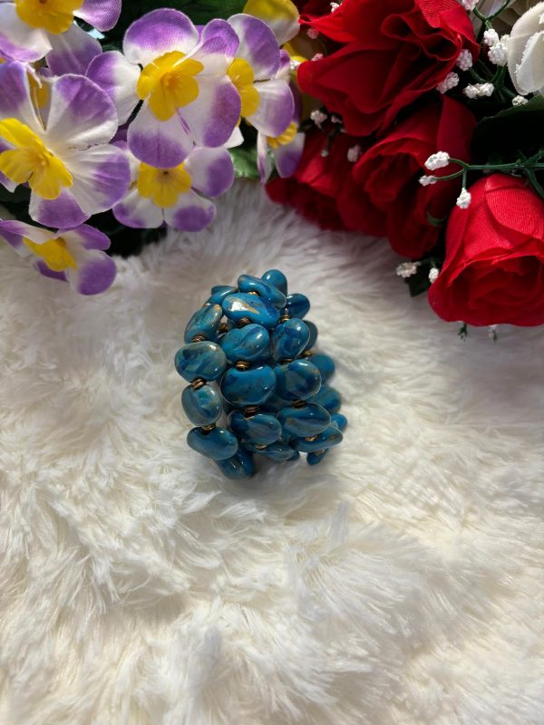Bracelet bleu en céramique – Image 4