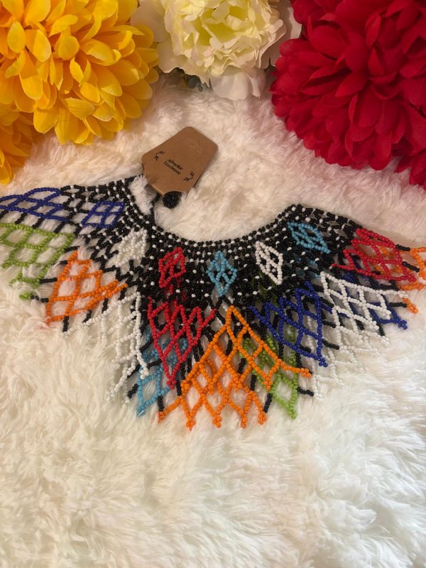 Collier Royal style Massai Multi couleurs, longueur 139cm – Image 4
