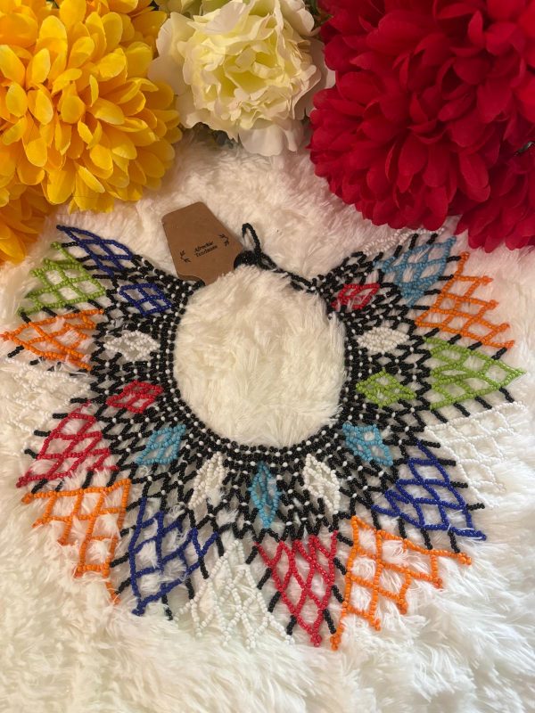 Collier Royal style Massai Multi couleurs, longueur 139cm – Image 5